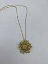 Luigi Quaglia- Collier oro giallo 18 ct. con diamanti ct. 0,28 fiori in microfusione - C725/CG