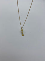 Luigi Quaglia- Collier oro giallo 18 ct. con diamanti ct. 0,08 fiori in microfusione - E45/CG