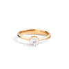 RECARLO - ANNIVERSARY Anello solitario oro giallo 18 kt e diamante naturale - R01SO001/G024