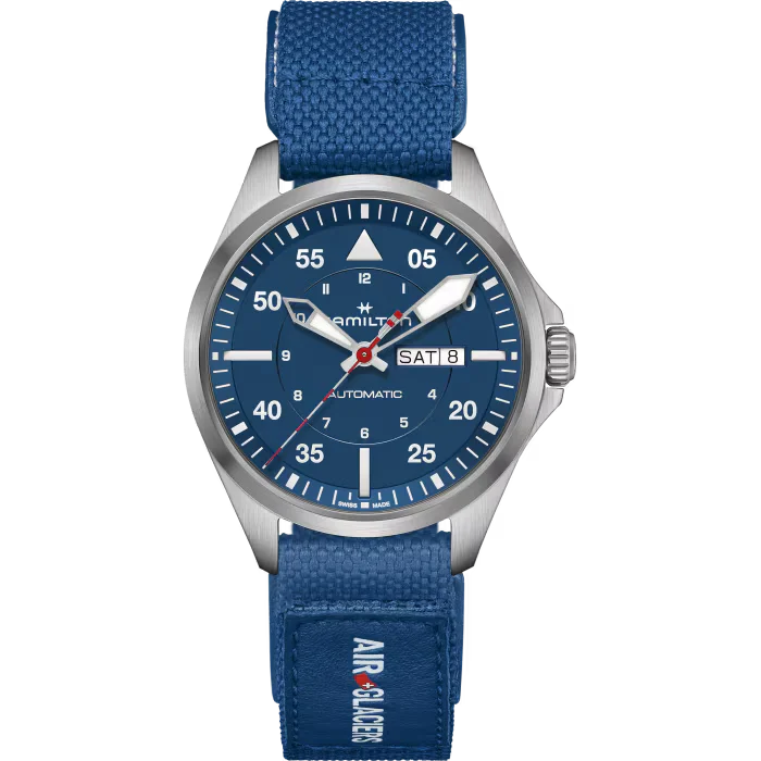 Khaki Aviation -  PILOT DAY DATE AUTO - AIR-GLACIERS EDITION - H64655941