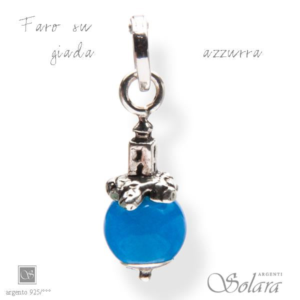Ciondolo Faro su Giada Azzurra