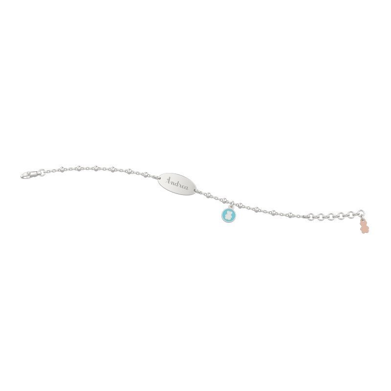 Bracciale Ag 925 Targ. Bimbo e Charm orso NAN0063 - orlandogioielleria.com