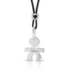 Ciondolo Classico bimbo oro bianco LBB002-N - orlandogioielleria.com