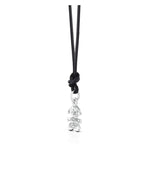 Ciondolo Pavé Mini bimba oro bianco LBB035 - orlandogioielleria.com