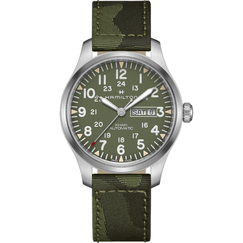 Khaki Field Day Date Auto H70535061 - orlandogioielleria.com