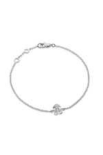 Bracciale Briciole bimba oro bianco e pavé LBB340